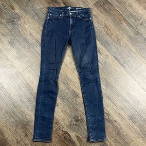 7 For All Mankind High Waist Skinny Jeans Pants Denim ((size 25))